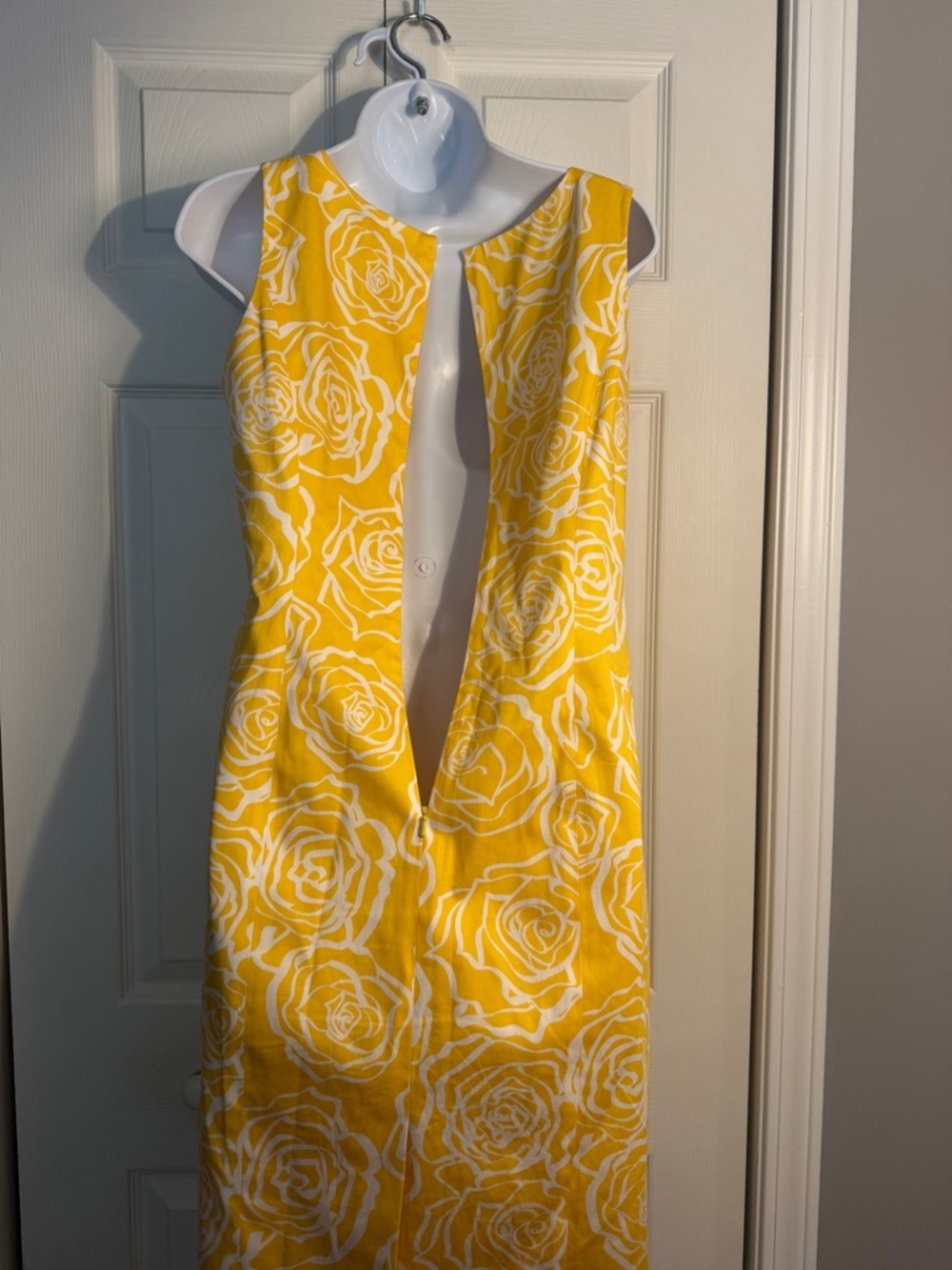 Brooks Brothers "346" Yellow and White Floral Rose Shift Dress size 6 - Picture 3 of 8